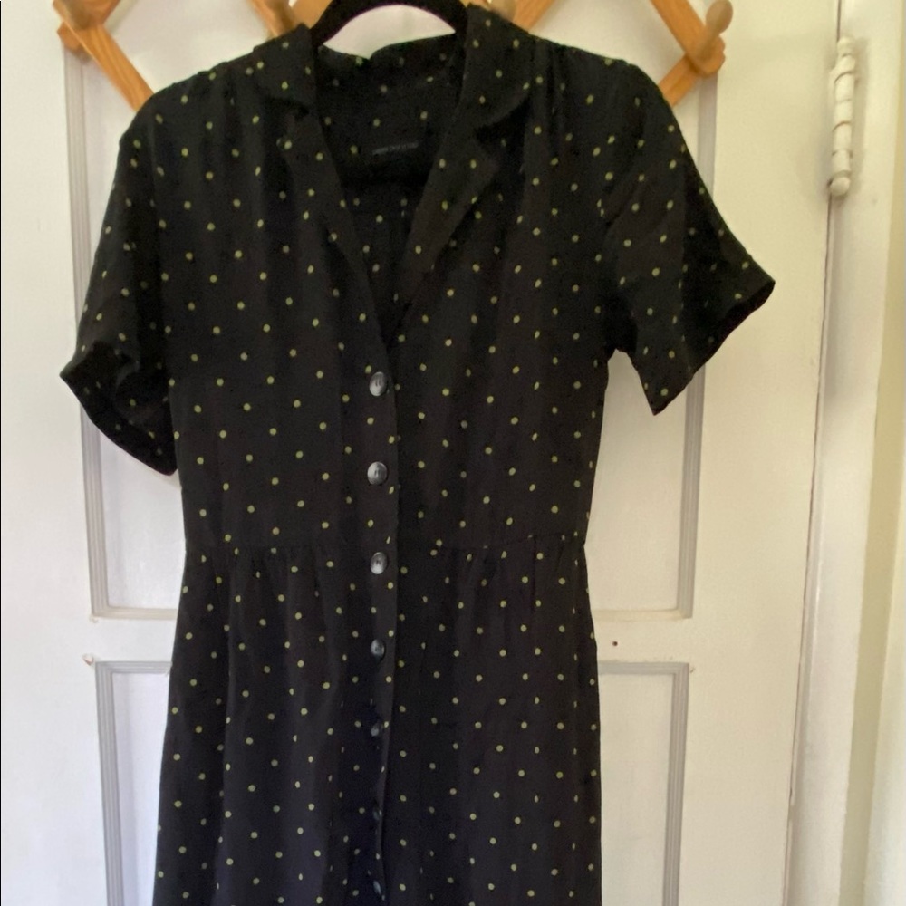 Urban Outfitters Maxi Collar Polka Dot dress